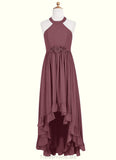 Dana A-Line Chiffon Asymmetrical Junior Bridesmaid Dress STGP0019969