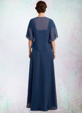 Maren A-Line Sweetheart Asymmetrical Chiffon Lace Mother of the Bride Dress With Ruffle Beading Sequins STG126P0014663