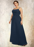 Gemma A-Line Square Neckline Floor-Length Chiffon Mother of the Bride Dress STG126P0014818