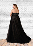 Phyllis Ball-Gown Lace Tulle Sweep Train Dress STGP0020117