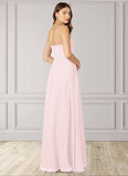 Zaniyah A-Line Sweetheart Neckline Chiffon Floor-Length Dress STGP0019698