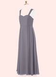 Rowan A-Line Sweetheart Neckline Chiffon Floor-Length Junior Bridesmaid Dress STGP0019994