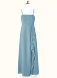 Mia A-Line Chiffon Floor-Length Junior Bridesmaid Dress STGP0019967