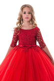 2024 New Arrival Scoop Ball Gown Flower Girl Dresses PBT95Y1Z