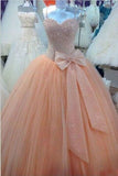 2024 New Arrival Quinceanera Dresses Ball Gown Spaghetti Straps Tulle P64GL378