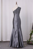 2024 One Shoulder Mermaid Mother Of The Bride Dresses With Applique P3AE761G