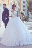 2024 Off The Shoulder Wedding Dresses Tulle With Applique A Line PY17268N