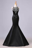 2024 Scoop Beaded Satin&Tulle Prom Dress PA391HM1