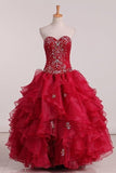 2024 Organza Sweetheart Ball Gown Quinceanera Dresses PFCJ2TDX