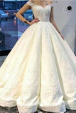 2024 Off The Shoulder A Line Satin Wedding Dresses With PAZA9R6L