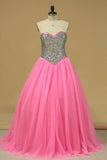 2024 Quinceanera Dresses Ball Gown Sweetheart With PRH2Y474