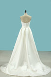 2024 Mermaid Sweetheart Wedding Dresses Lace With Applique Court PGNF2G7T