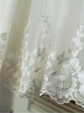 A-line/Princess Scoop Short Sleeves Tea-Length Lace Flower Girl Dresses TPP0007656